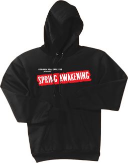 Pullover Hooded Sweatshirt, Black
